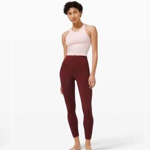 Lululemon Align High-Rise Pant 25" NWOT Mulled Wine size 8